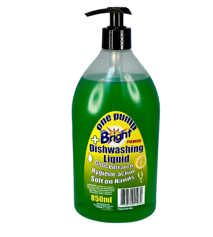 OhSoBright 850ml Concentrated Dish Washing Liquid - Pump Pack