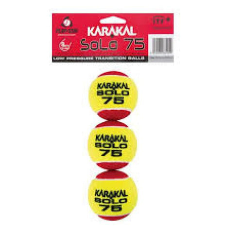 Karakal Solo 75 Red tennis balls 3s