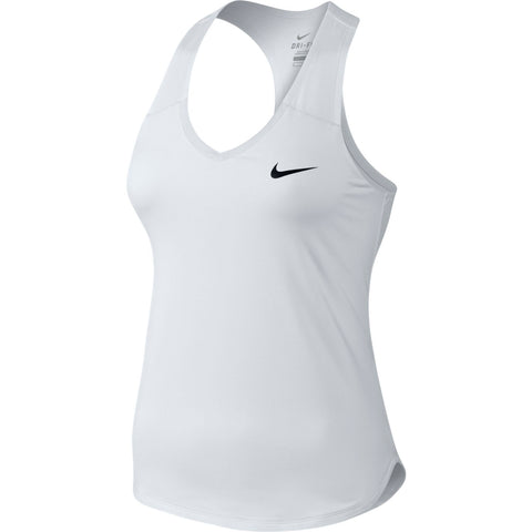 Womens Nike Court Pure Tank - White