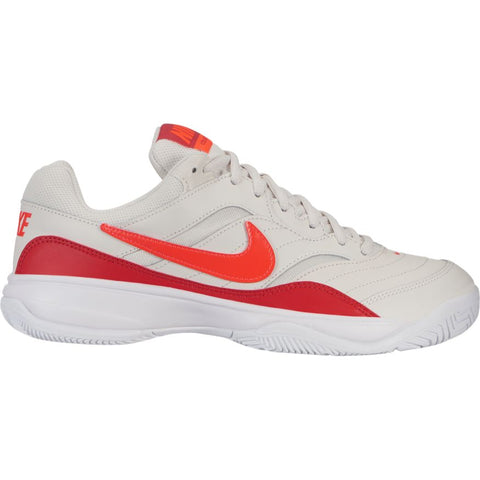 Women's Nike Court Lite Tennis Shoe - Red and White