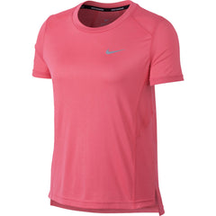 Nike Dry Miler Women's Running Top - Coral Pink