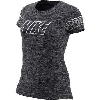 Nike Women's Dri-Fit Training T-Shirt - Black/Heather