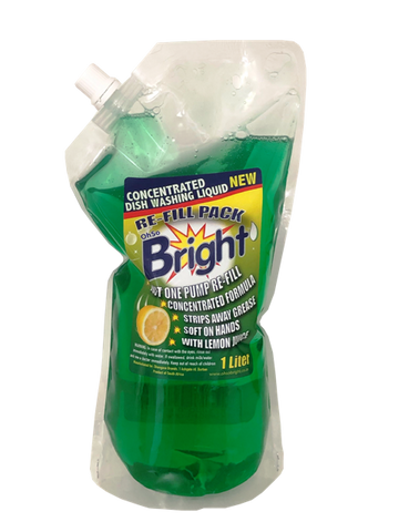 OhSoBright 1l Concentrated Dish Washing Liquid "easystore" re-fill pack