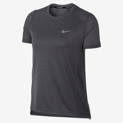 Women's Nike Miler Short-Sleeve Running Top - Gunsmoke